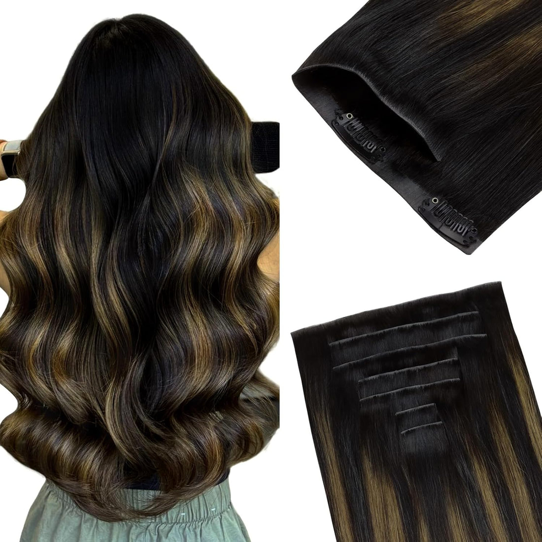 LUXURY VIRGIN INVISIBLE CLIP-IN HAIR EXTENSIONS